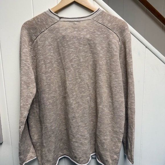 Eileen Fisher NWT Organic Linen Blend Pullover Fisherman Sweater Size Medium - Picture 4 of 5